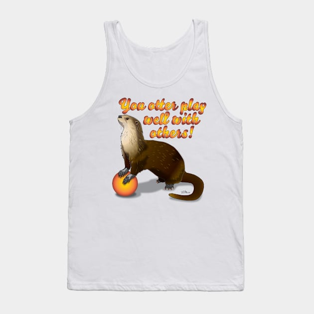 Otter Play Well Tank Top by NN Tease